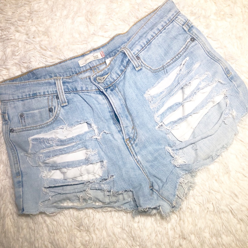 Levy 515 ripped jean short